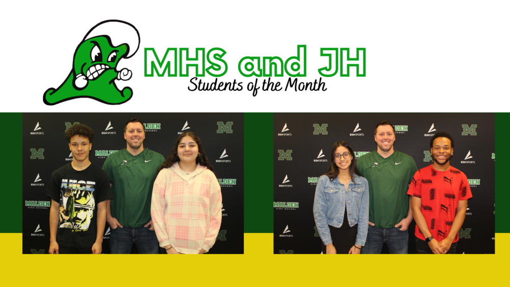 MHS AND JH students of the month