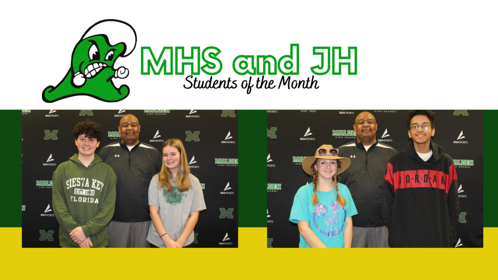 Junior High and High School Students of the Month January