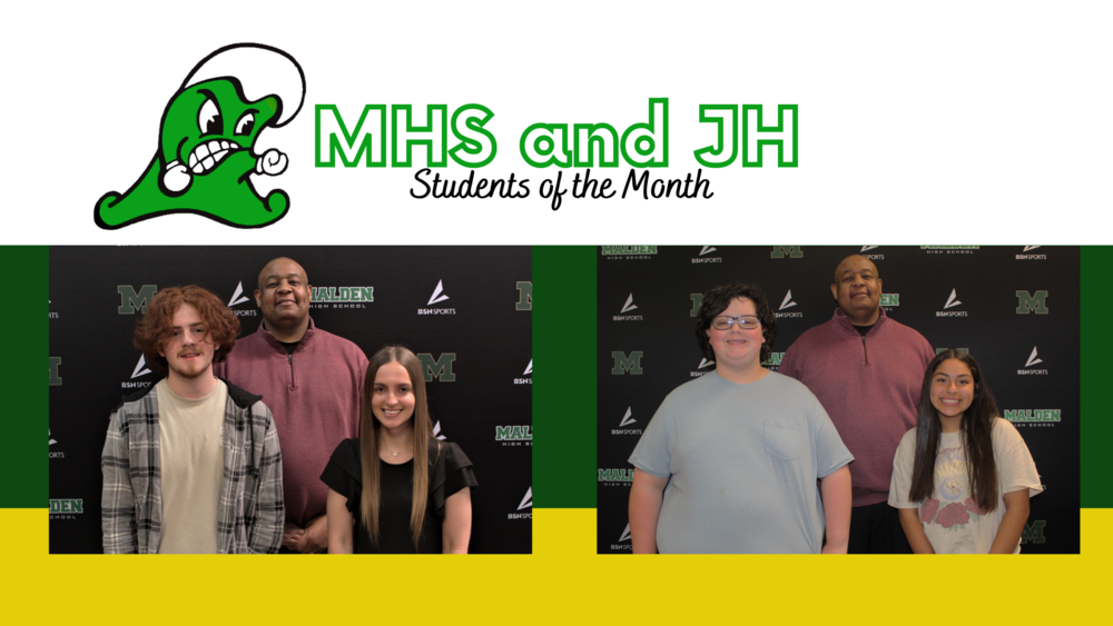 MHS AND JH students of the month