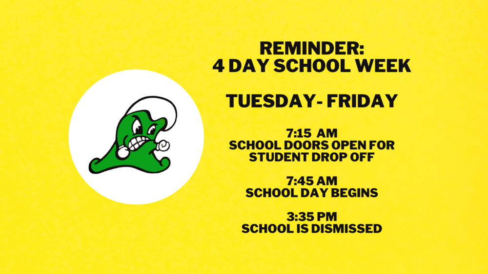 School Day Schedule Reminder